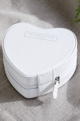 Heart Jewellery Case in Leather